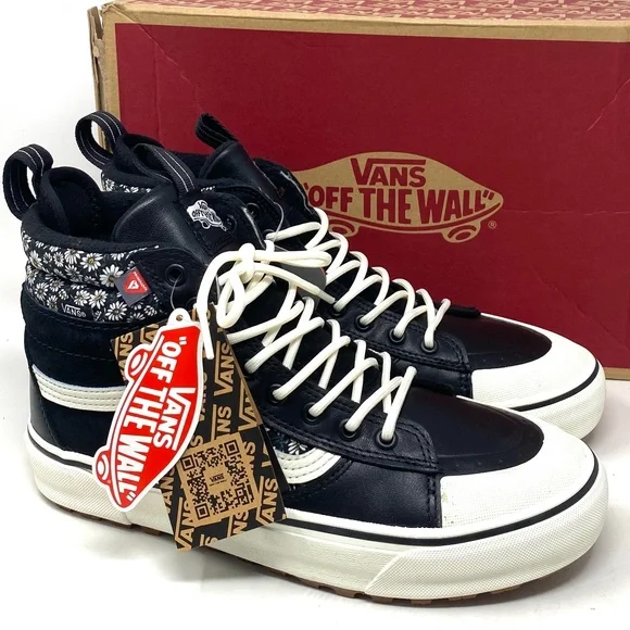 VANS SK-8 Hi MTE-2 Floral Black Boot Casual Leather Women Size Skate VN0A5HZZF2B - Picture 1 of 9